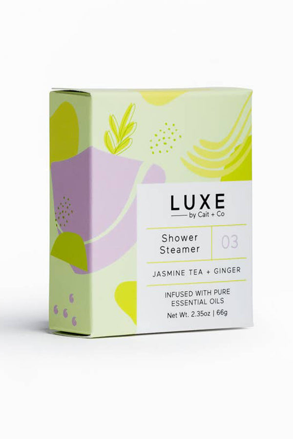 Shower Steamer - Luxe Jasmine Tea + Ginger