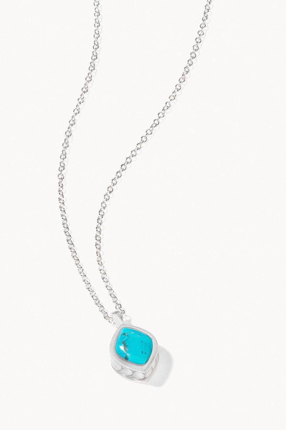Naia Petite Necklace - Turquoise Silver