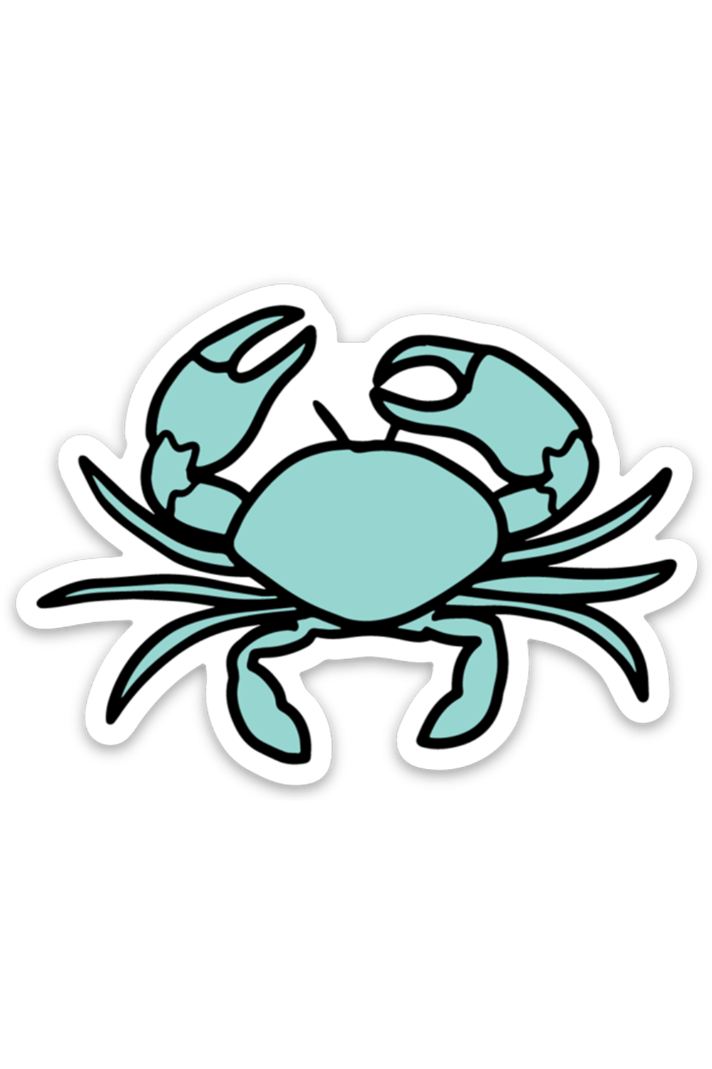 Trendy Sticker - Crab Aqua