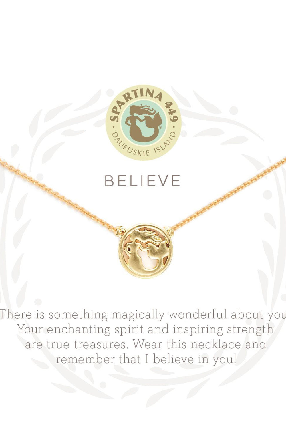 Sea La Vie Necklace - Gold Believe Mermaid