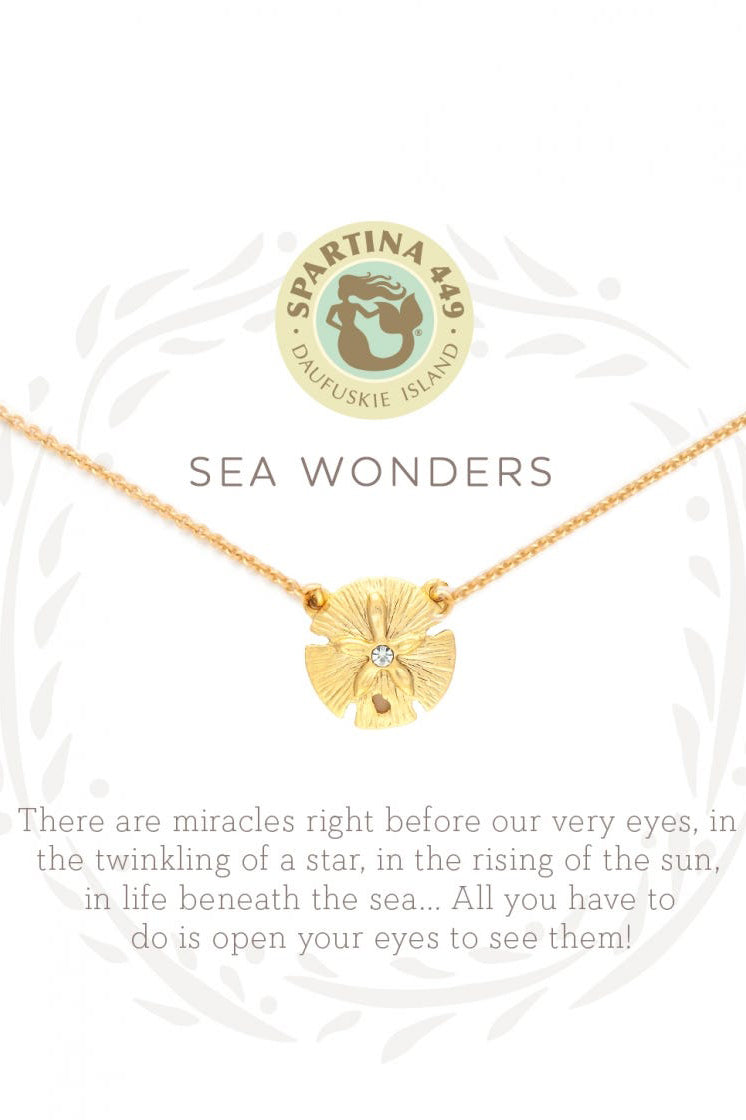 Sea La Vie Necklace - Gold Sea Wonders Sand Dollar