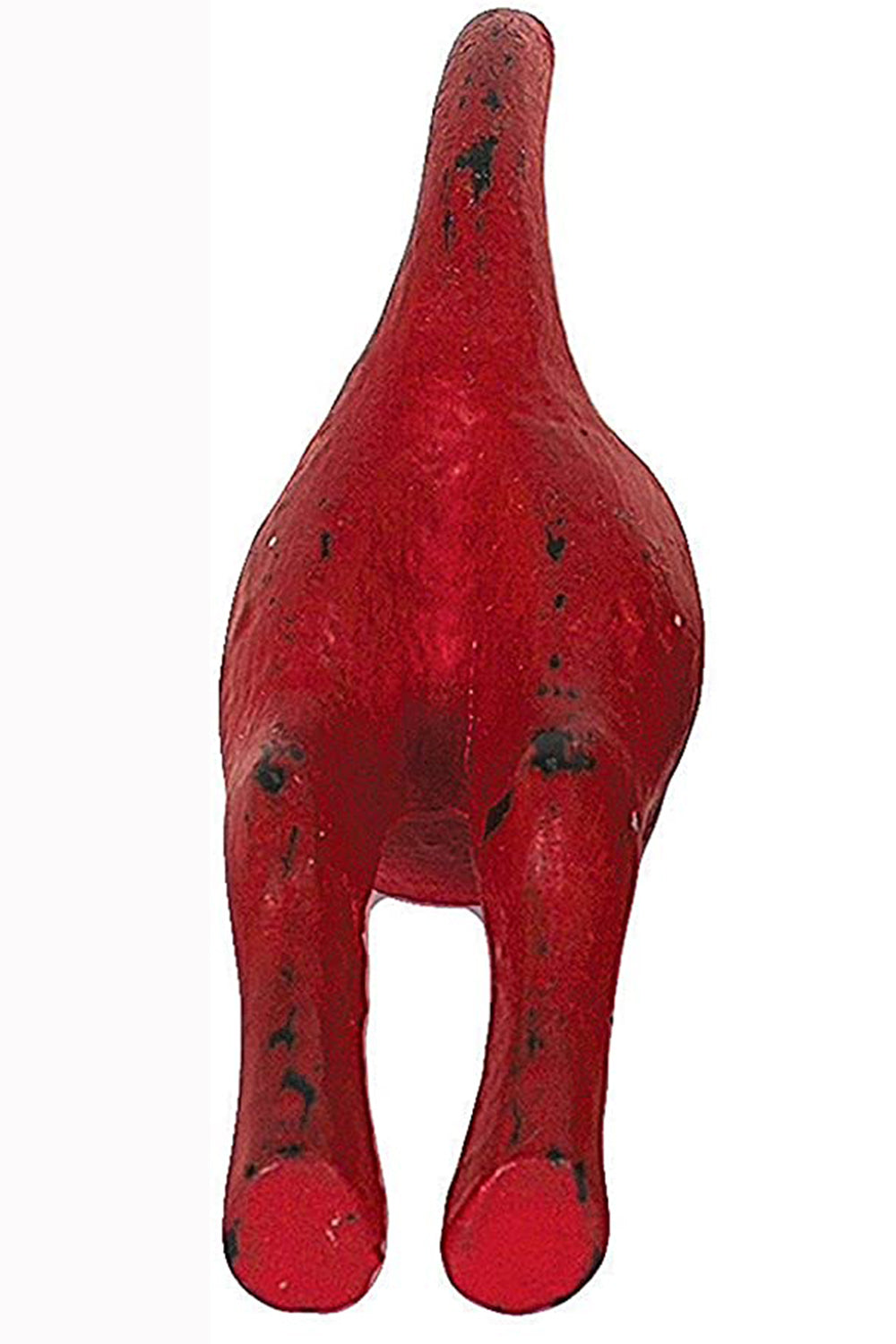 Cast Iron Dog Tail Wall Hook - Red