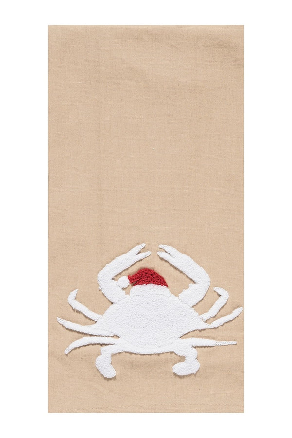 Canvas Kitchen Towel - Santa Crab