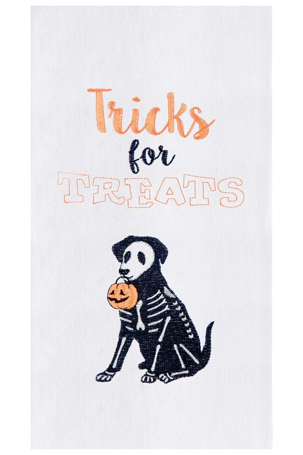Halloween Flour Sack Towel - Tricks for Treats