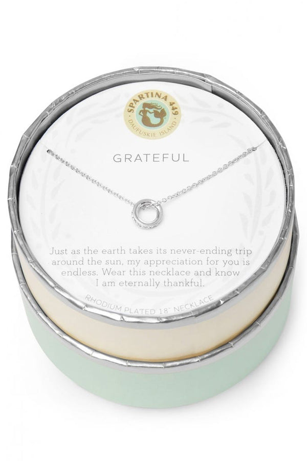 Sea La Vie Necklace - Silver Grateful Ring