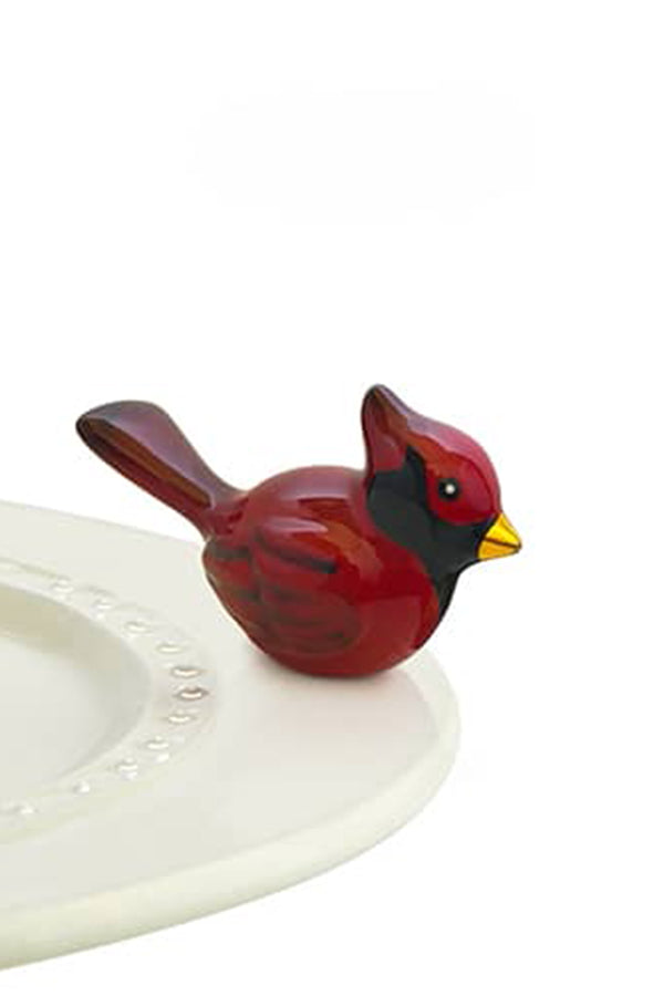Nora Fleming Mini Attachment - Winter Songbird Cardinal