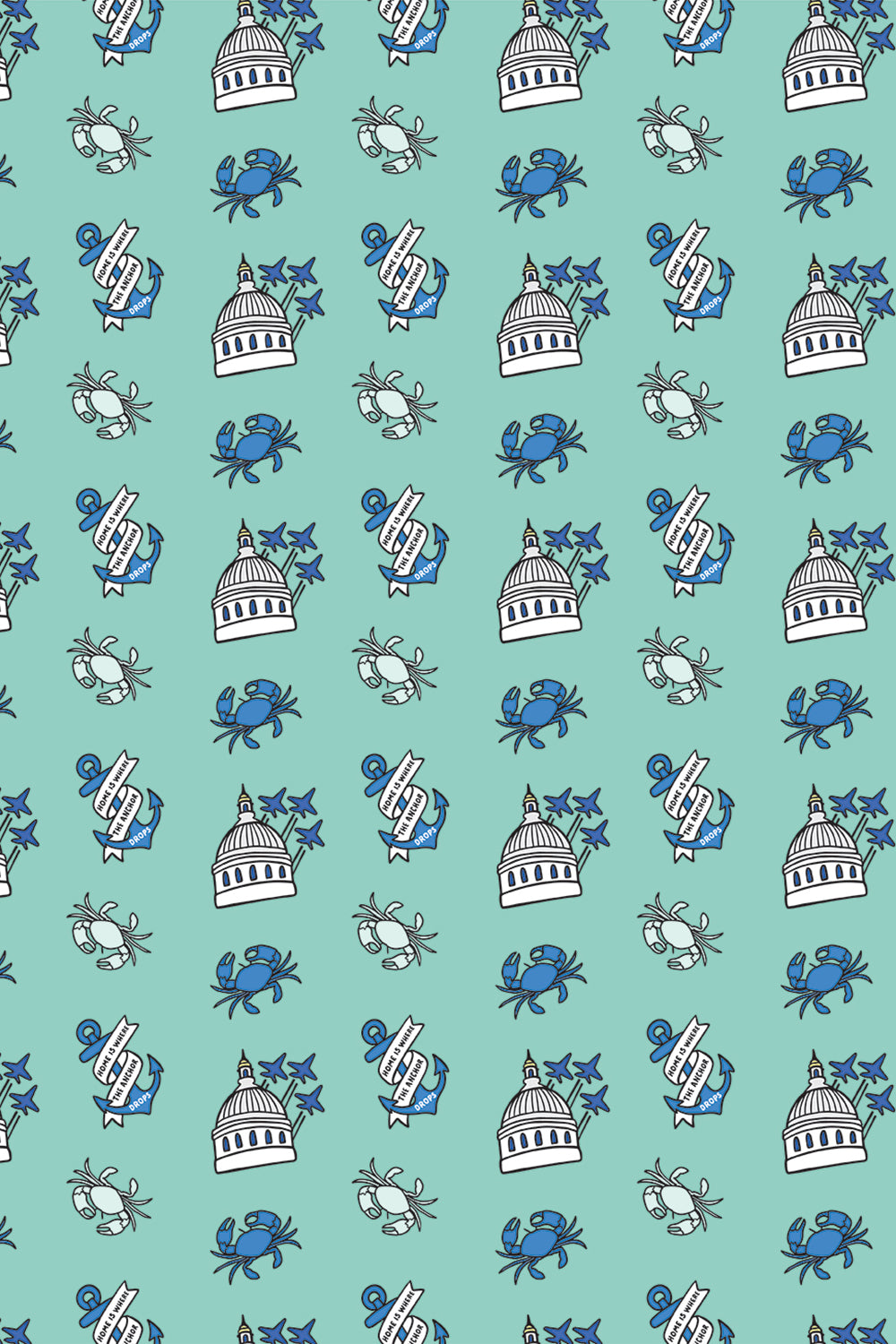 Trendy Wrapping Paper - Annapolis