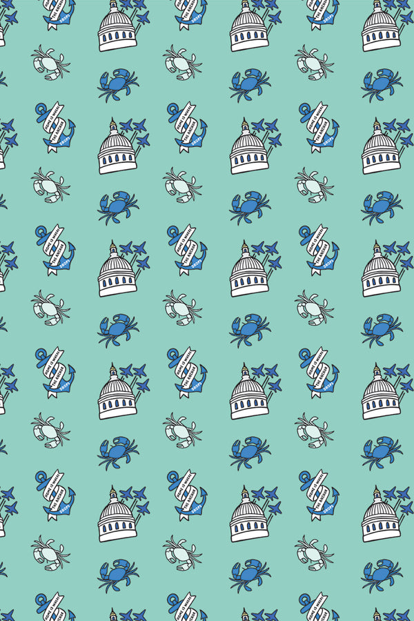 Trendy Wrapping Paper - Annapolis