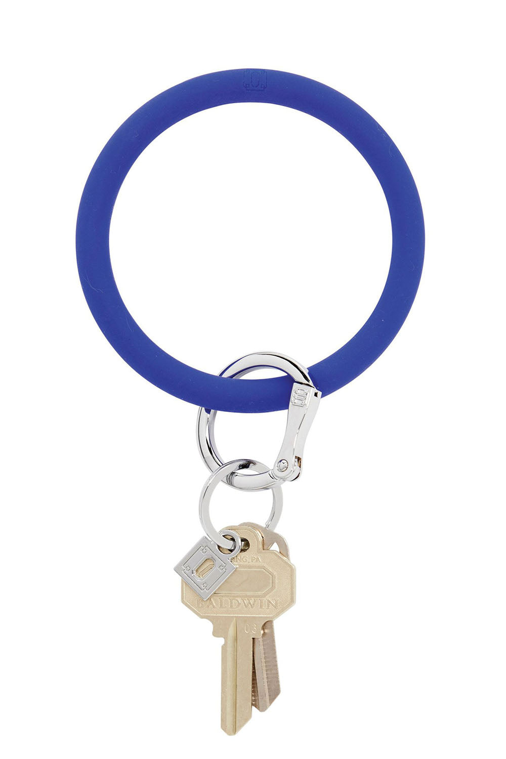 Silicone Big O Key Ring - Solid Blue Me Away