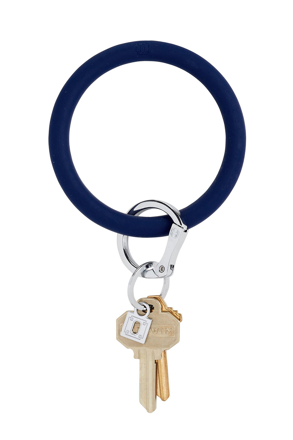 Silicone Big O Key Ring - Solid Midnight Navy