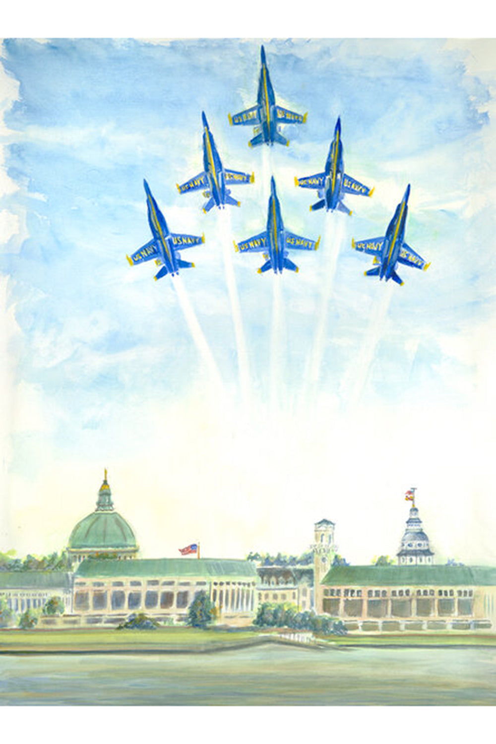 Landmark Set of 8 Cards - Blue Angels