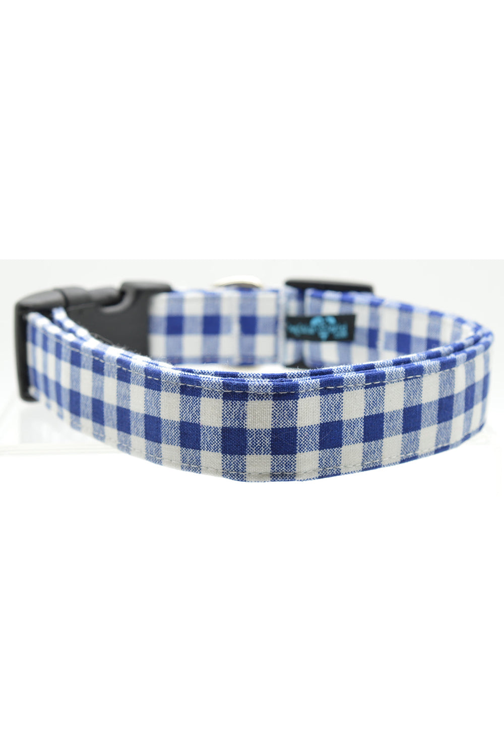 Fun Dog Collar - Blue Gingham