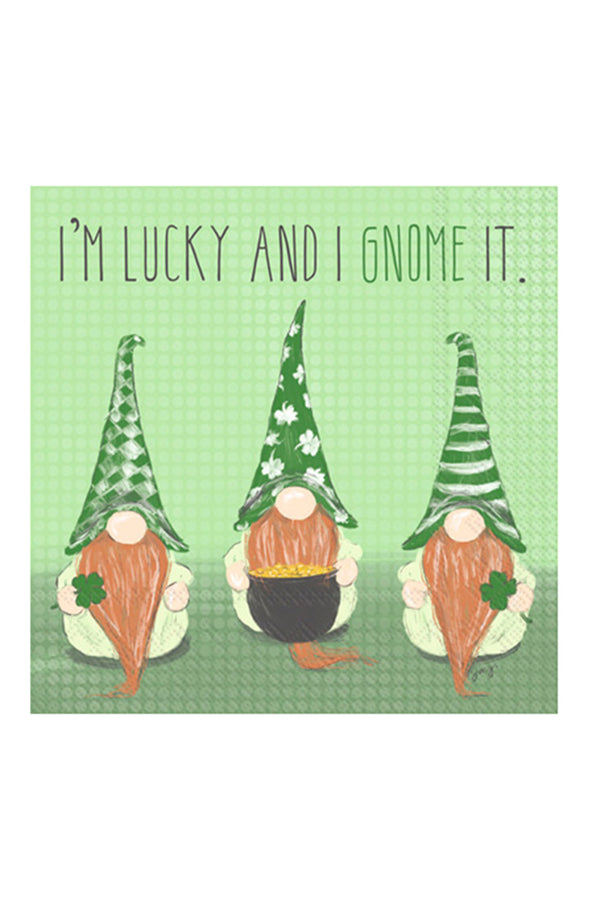 Cocktail Napkin Pack - Lucky Gnomes