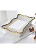Salerno Guest / Dinner Napkin Holder - White Gold