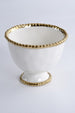 Salerno Small Footed Bowl - White Gold