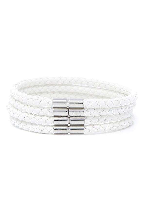 Keva Braided Bracelet - White
