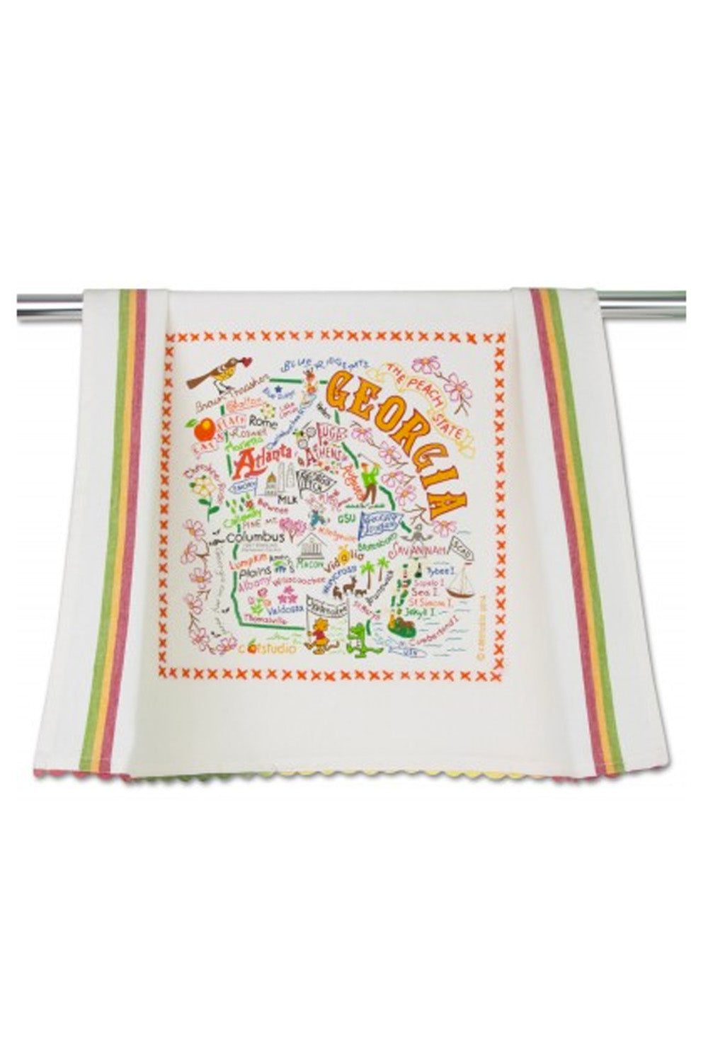 CS Embroidered Dish Towel  - Georgia