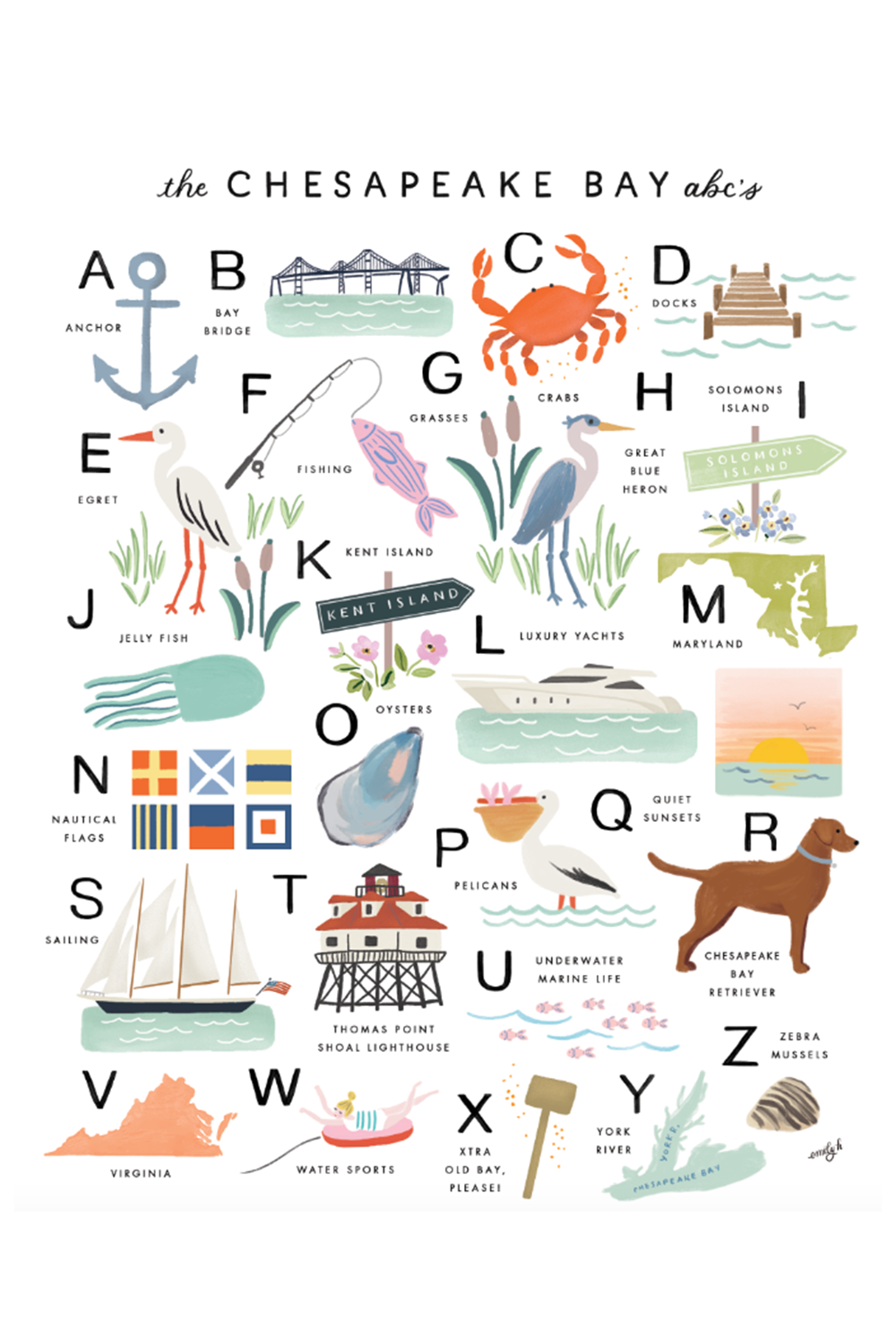 APP Print - *Whimsy Exclusive* Chesapeake Bay Alphabet