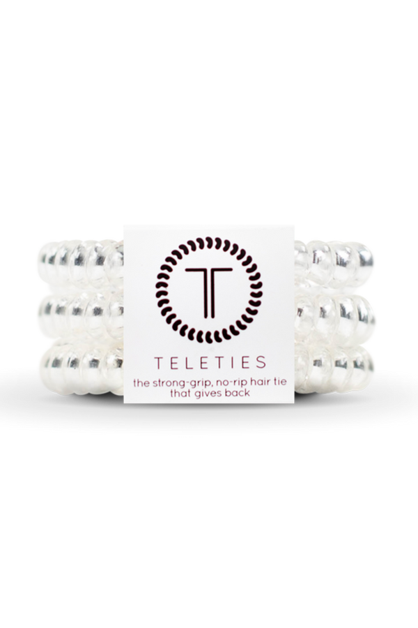 Teleties Hair Ties - Crystal Clear