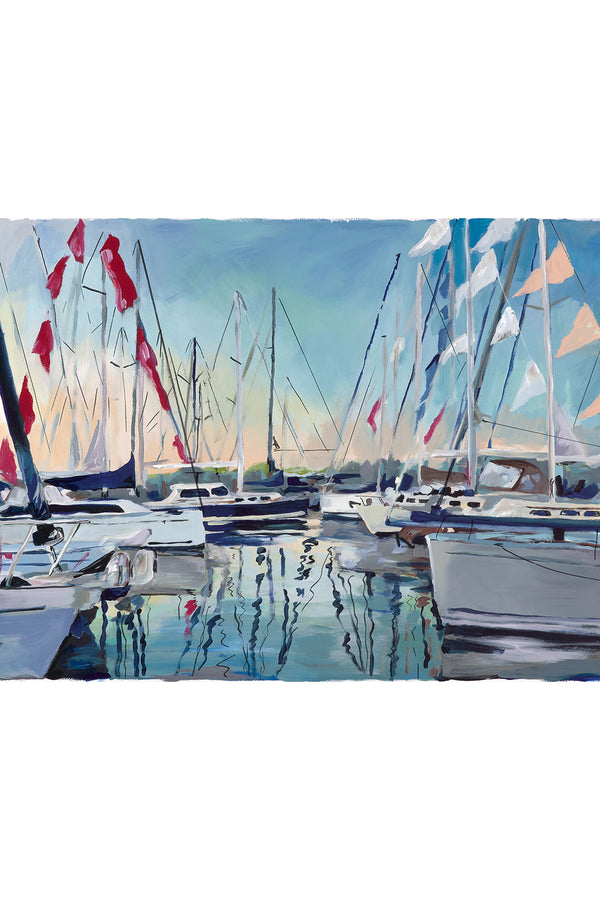 Kim Hovell Art Print - Dockside