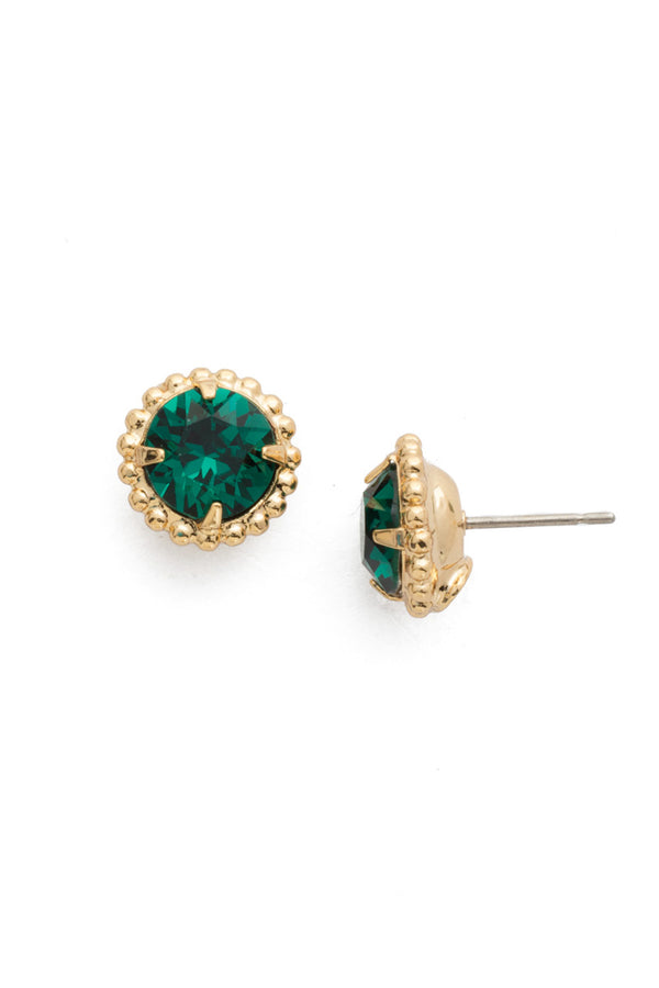 Simplicity Stud Earring - Emerald