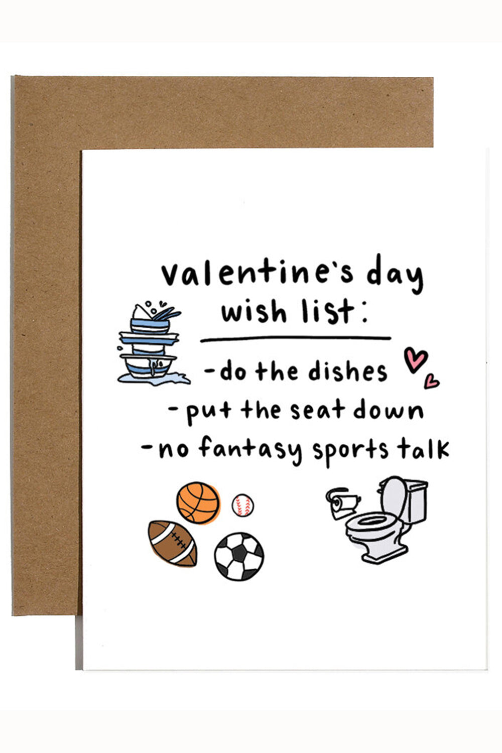 Trendy Valentine's Day Card - Wish List