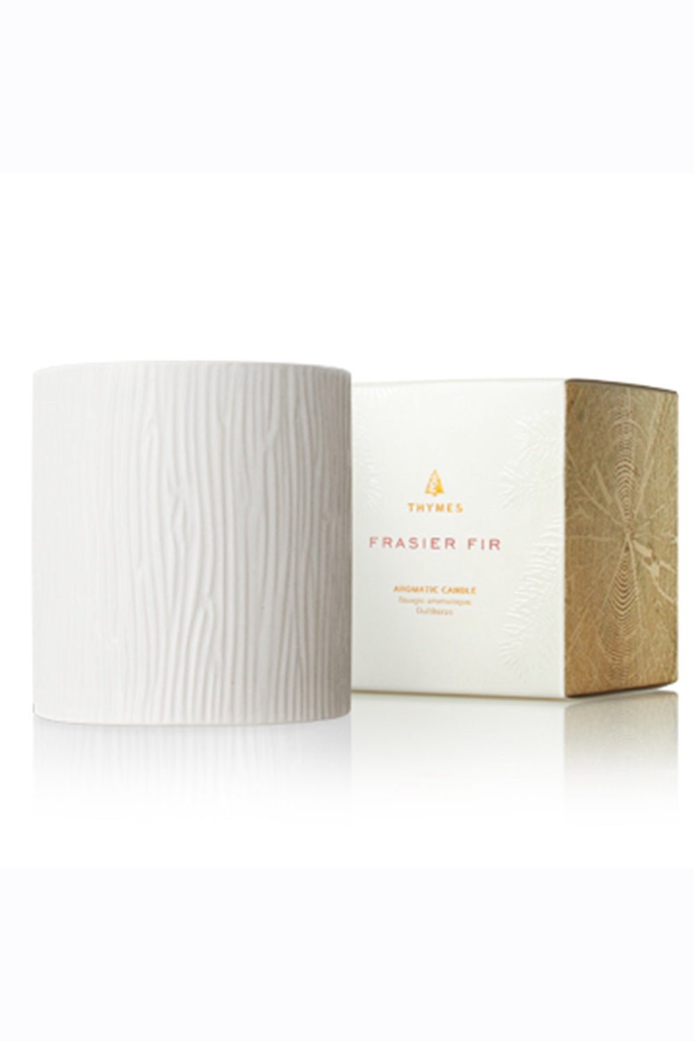 Frasier Fir Candle - Medium Ceramic White