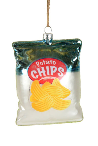 Glass Ornament - Bag of Potato Chips