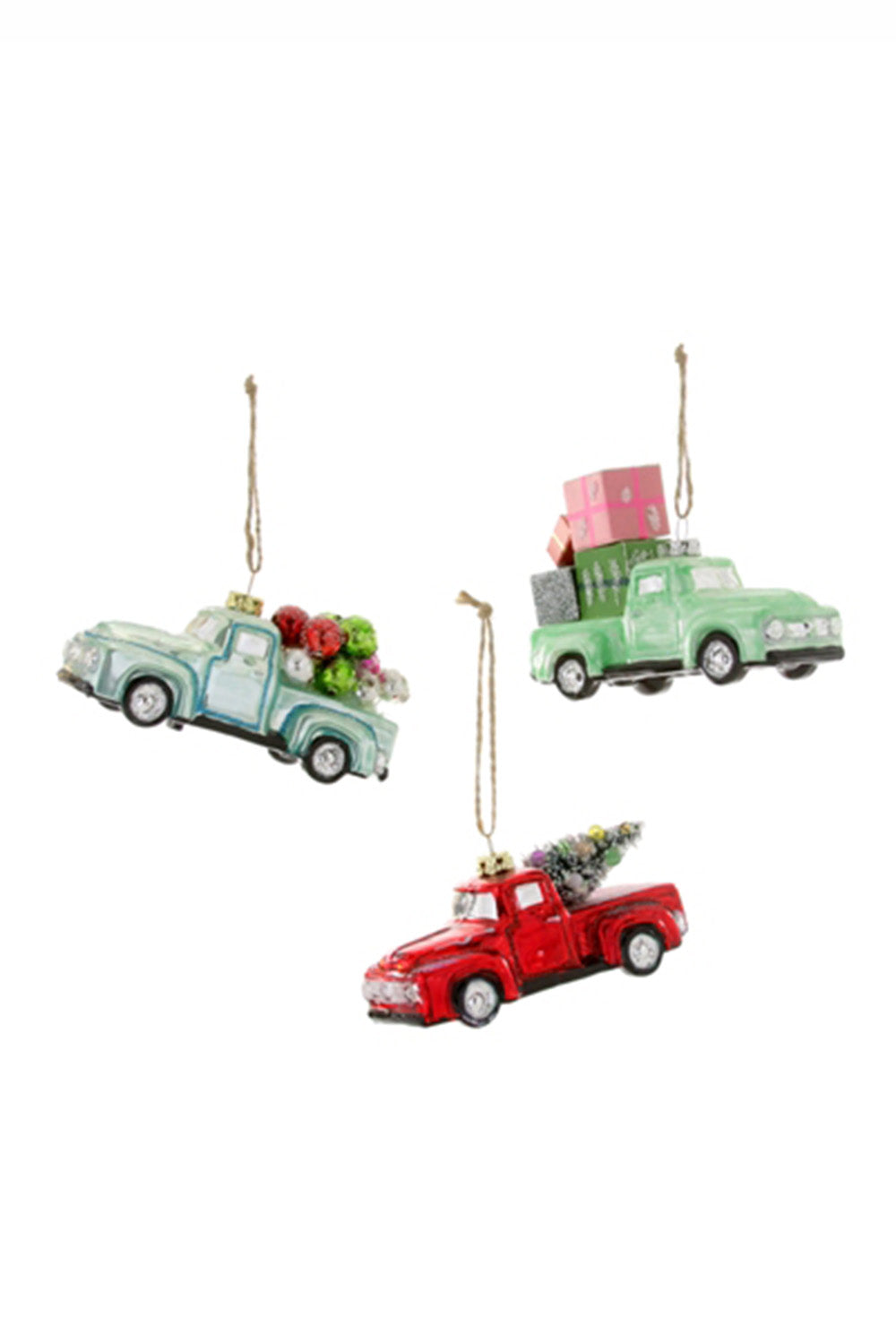 Glass Ornament - Colorful Countryside Truck