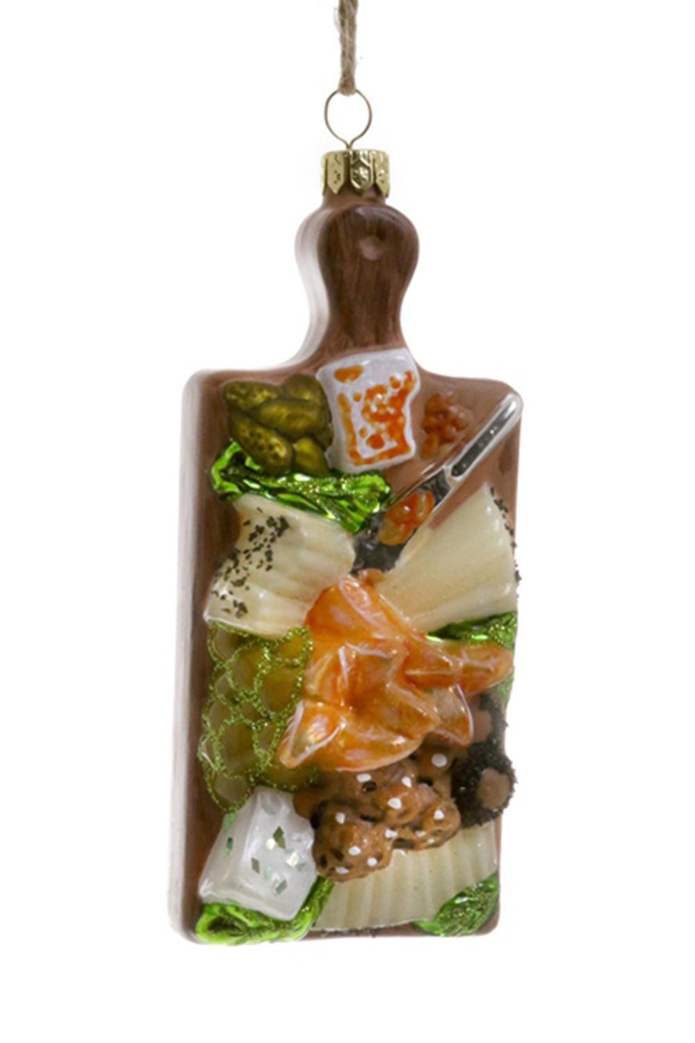 Glass Ornament - Cheese Board