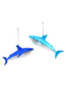 Glass Ornament - Glitter Shark Blue