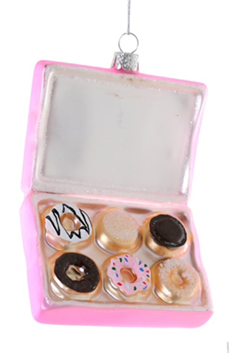 Glass Ornament - Box of Donuts