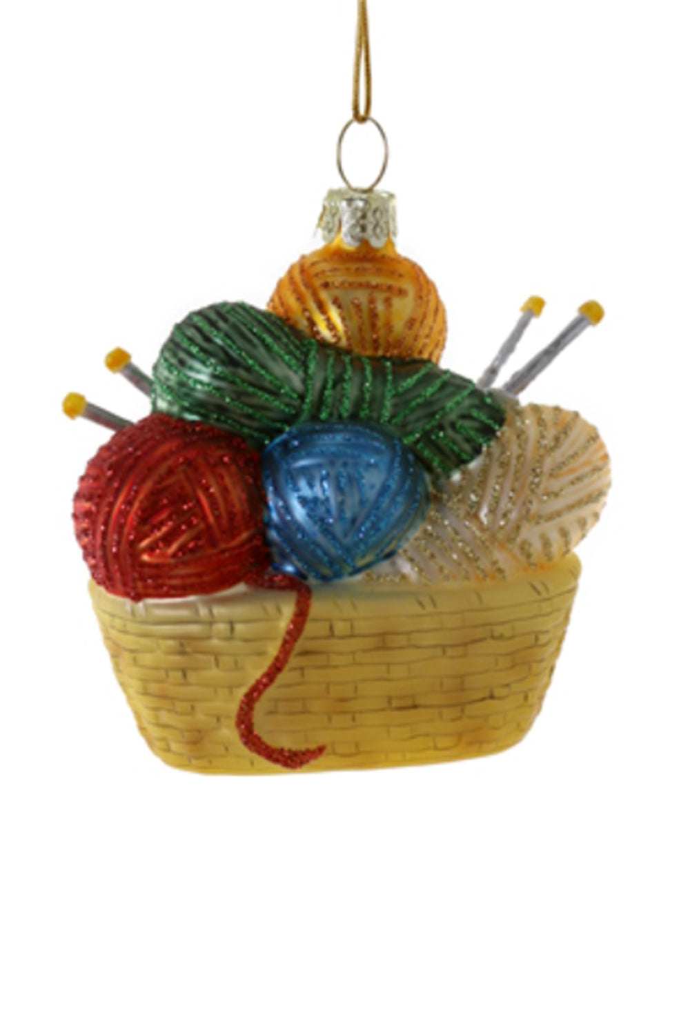 Glass Ornament - Knit Happens