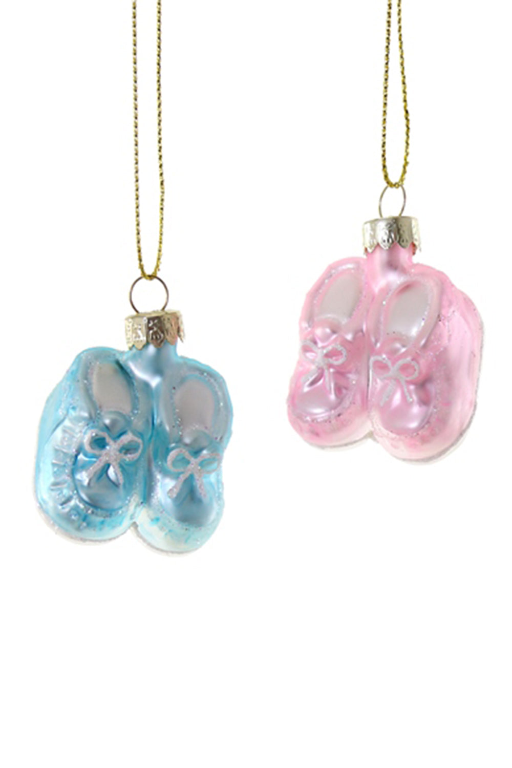 Glass Ornament - Ity Bity Baby Booties