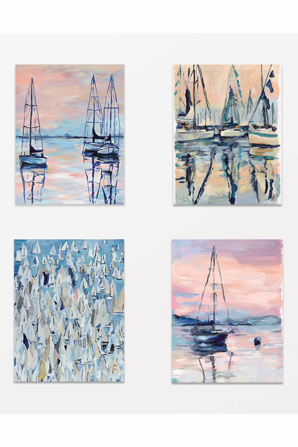 Hovell Assorted Card Pack - Sailboats