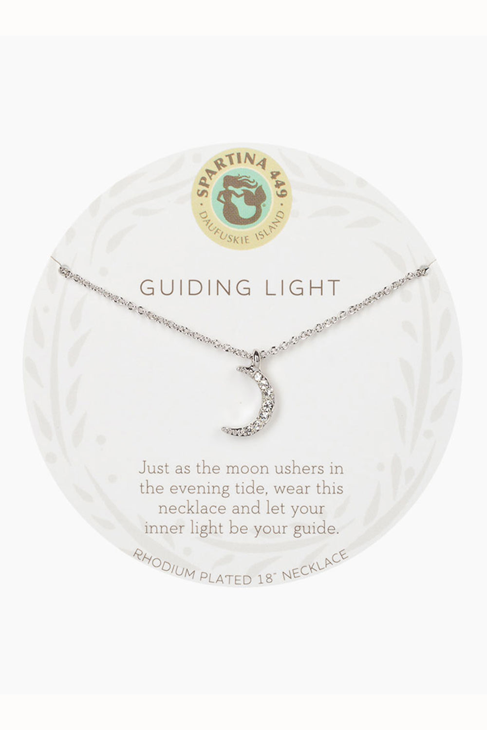 Sea La Vie Necklace - Silver Guiding Light Crescent