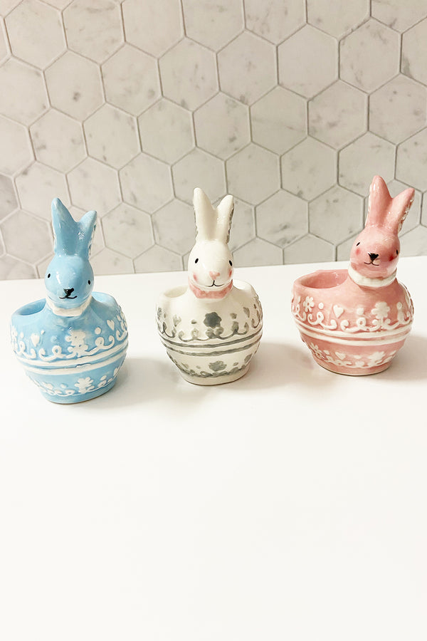 Patterned Bunny Egg Cup