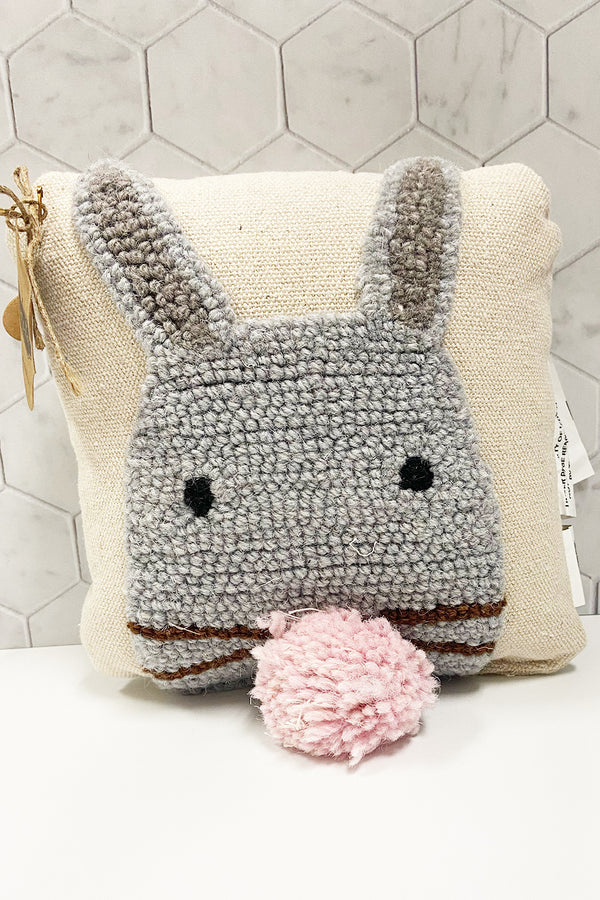 Mini Bunny Face Hook Pillow