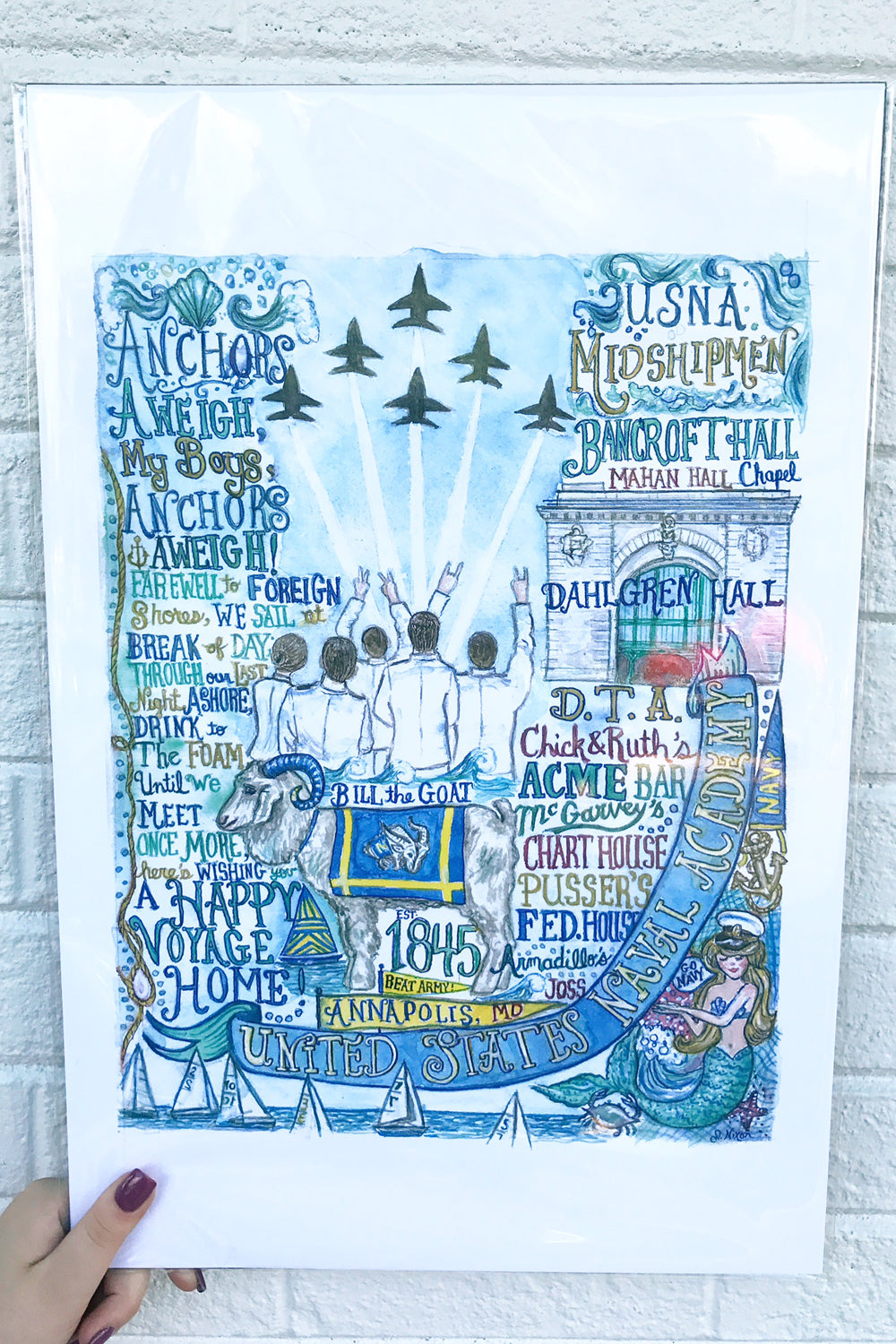 Unframed Collage - NEW Naval Academy