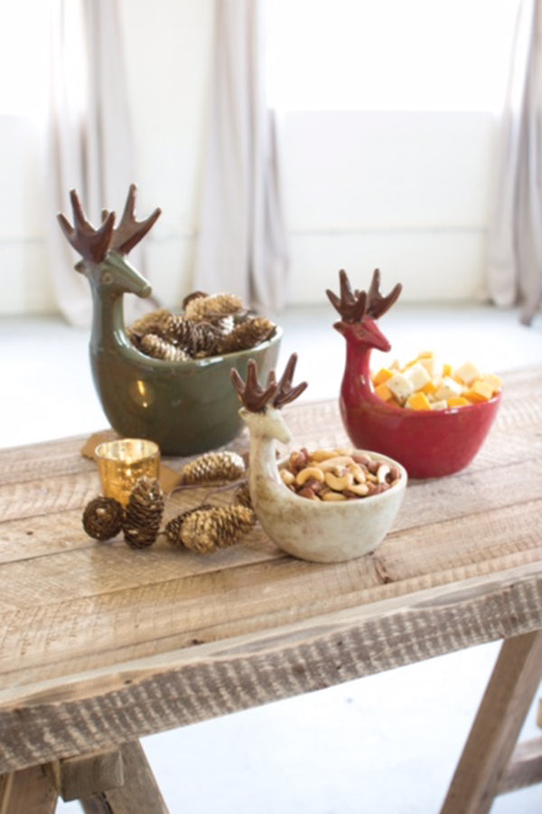 Ceramic Deer Bowl
