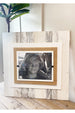 Cape Cod Single Picture Frame - White (with Burlap)