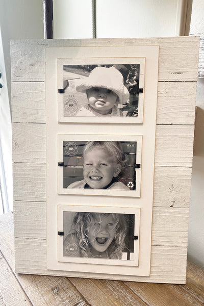 White Shiplap Picture Frame, 4x6