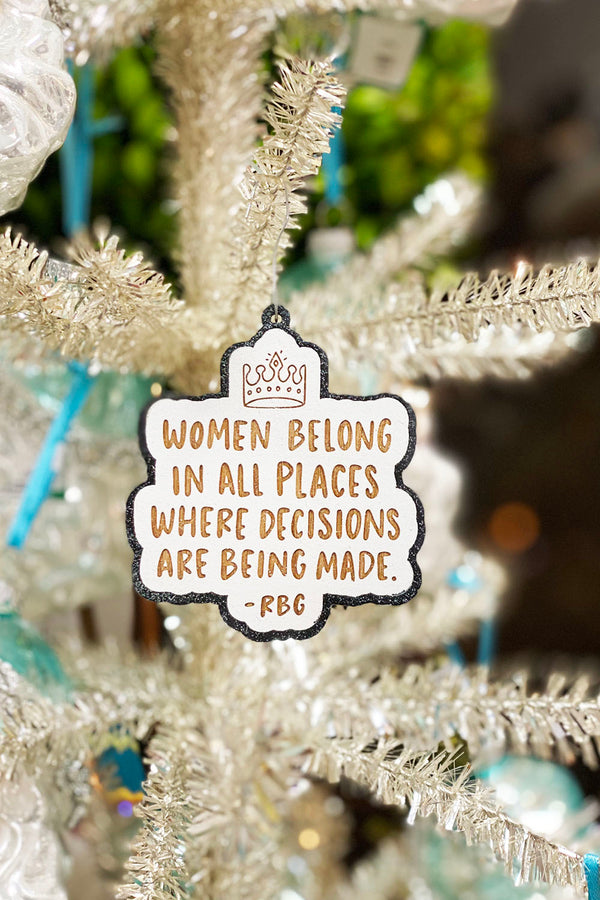 Wooden Ornament - Trendy Ruth Bader Ginsburg Quote