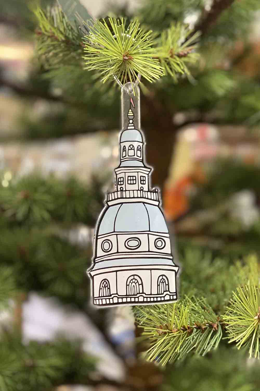 Acrylic Ornament - Trendy State House