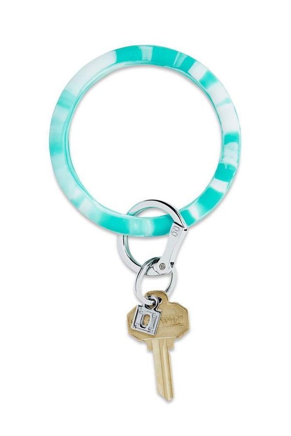 Silicone Big O Key Ring - Marble In The Pool