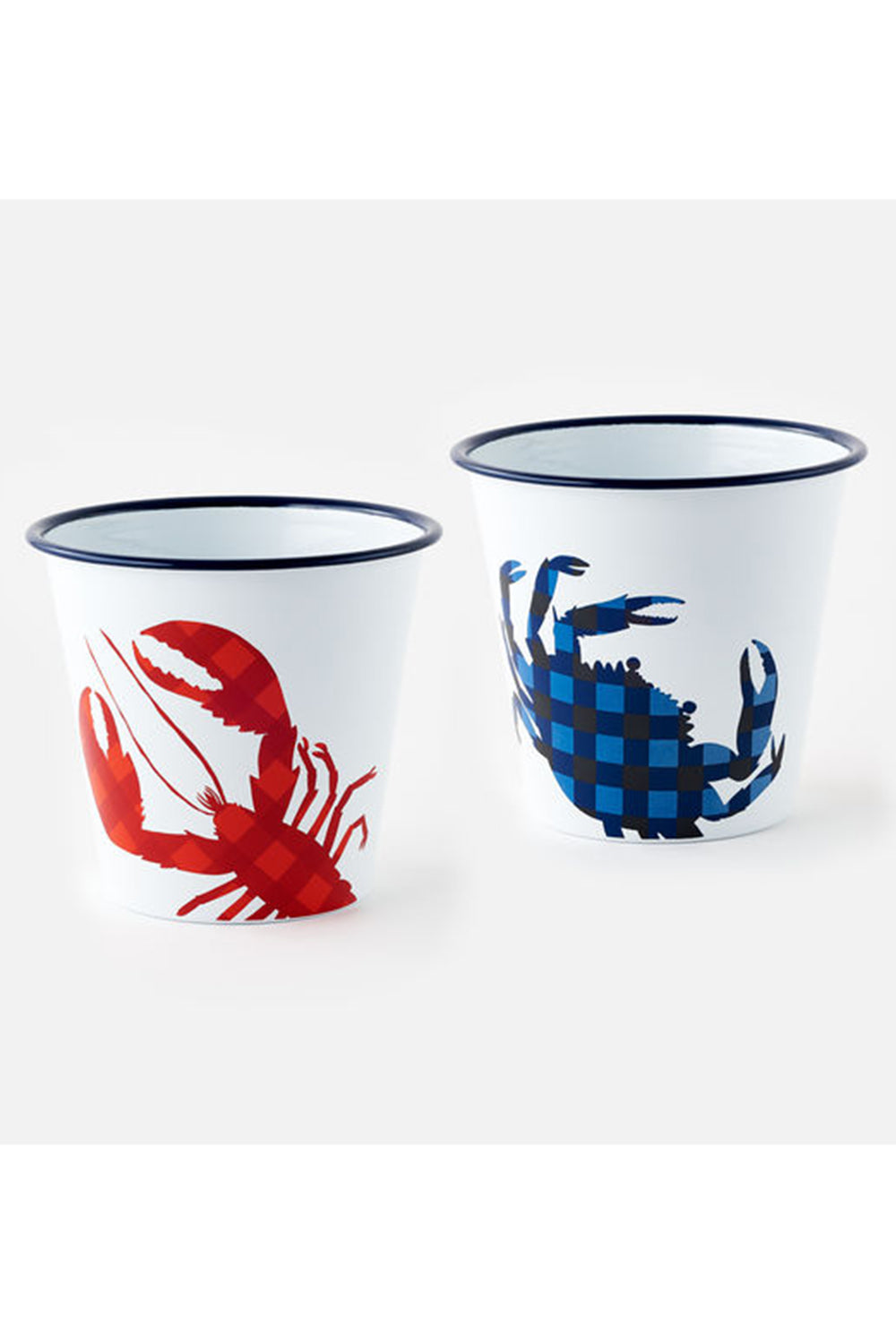 Enamel Bucket - Crab & Lobster