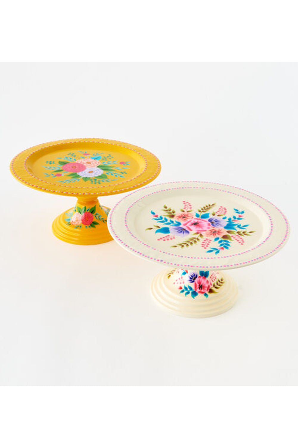 SIDEWALK SALE ITEM - Hand Painted Floral Cake Stand