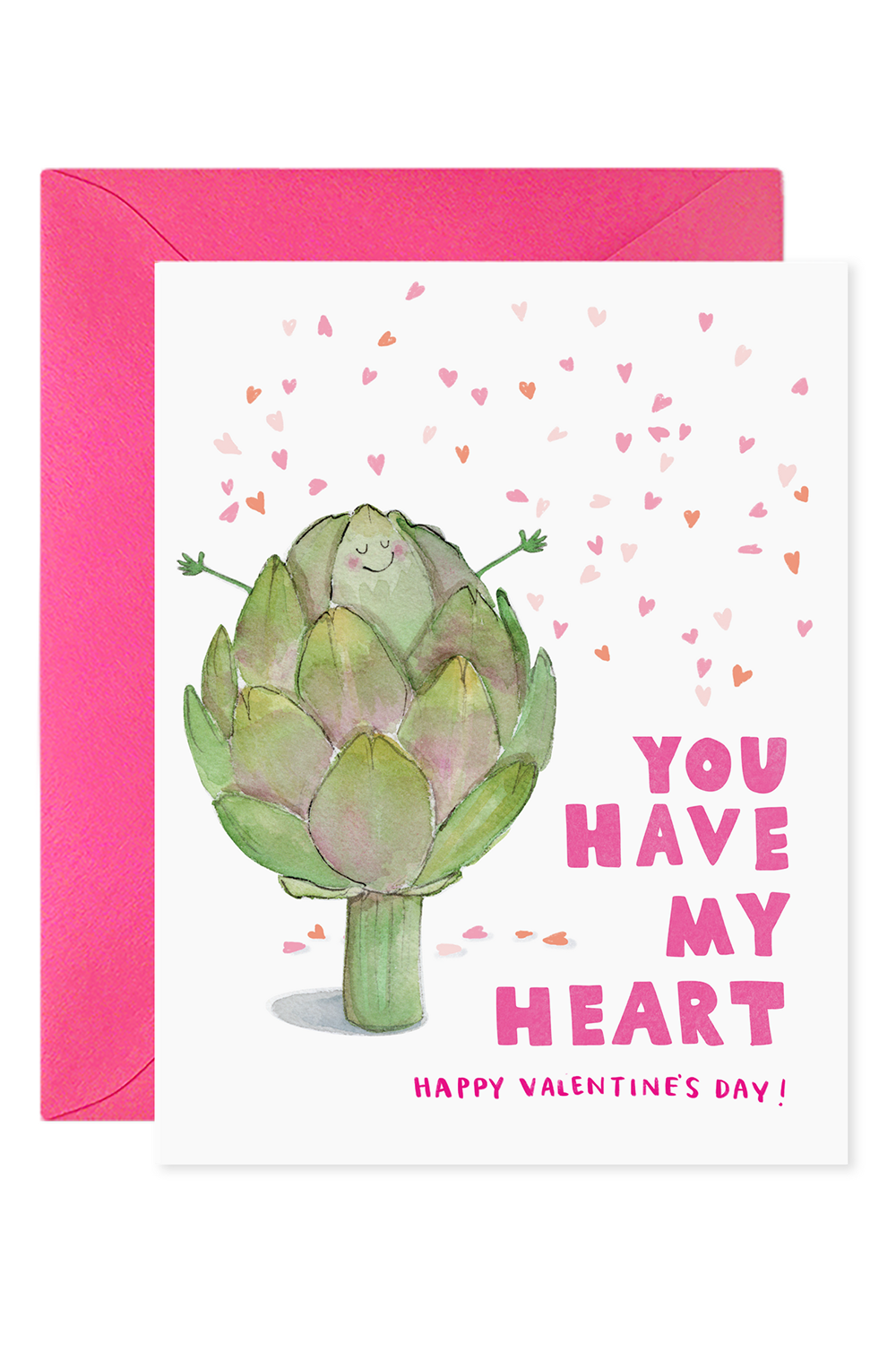EFran Valentine's Day Greeting Card - Artichoke Heart