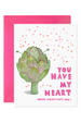 EFran Valentine's Day Greeting Card - Artichoke Heart