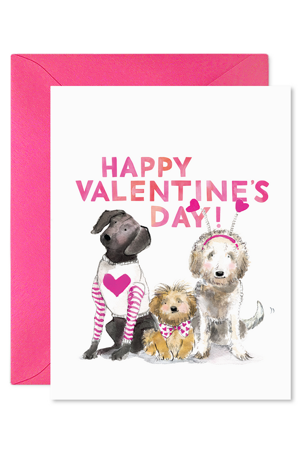 EFran Valentine's Day Greeting Card - Doggies